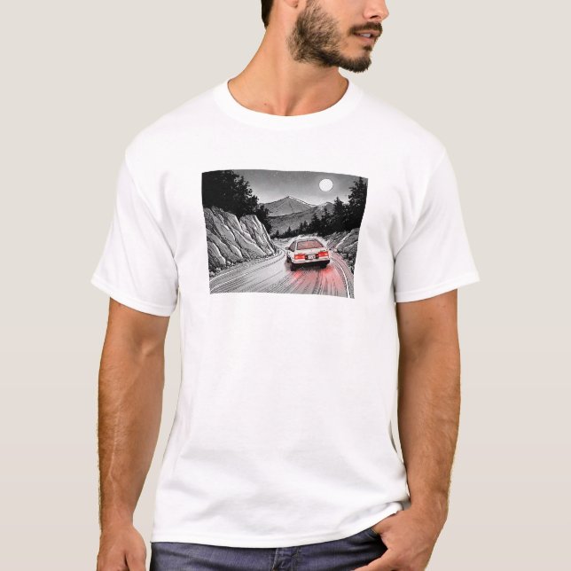 T-shirt JDM Panda Manga Style Mountain Drift (Devant)