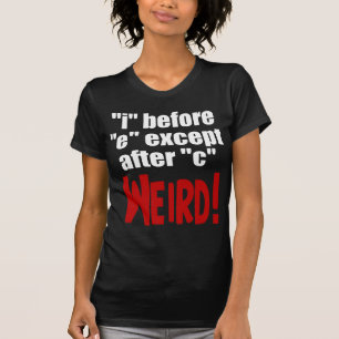 T-shirt "je" avant anglais drôle de "e" -