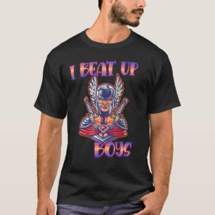 T-shirt Je bat les garçons Gamer Girl Funny Sassy Sarcasti