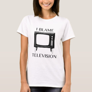 T-shirt Je blâme la télévision