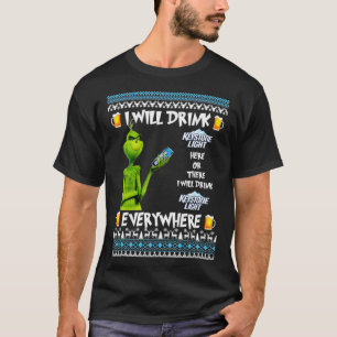 T-shirt Je boirai de la lumière Keystone ici et là partout