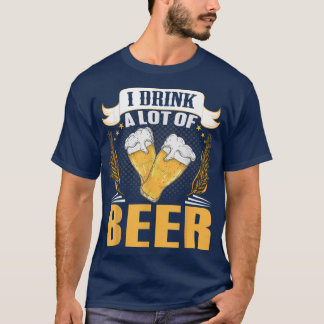 T-shirt Je bois beaucoup de bière parce que le mariage est