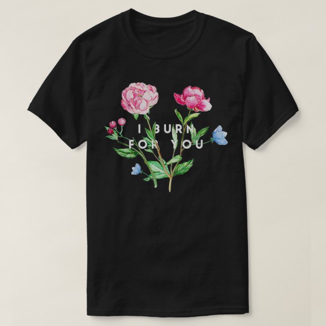 T-shirt Je brûle pour vous Simon et Daphne Premium (Design devant)