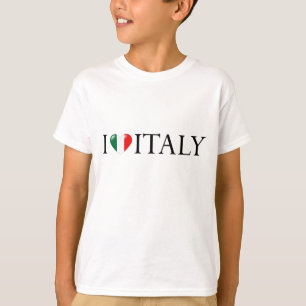 T-shirt "Je chemise d'enfants aime Italie"