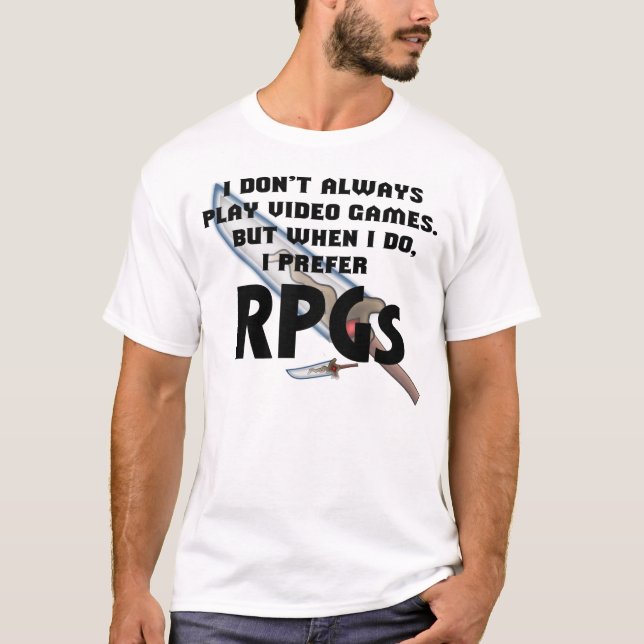 T-shirt "Je chemise préfère RPG" (Devant)