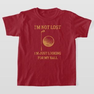 T-shirt Je cherche juste mon Ball Funny Golf