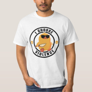T-shirt Je choisis Violence Drôle Canard