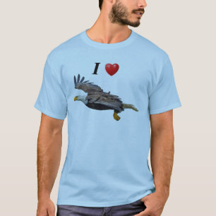 T-shirt Je Coeur Aigles Volant Aigle Volant Chemise