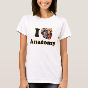 T-shirt Je coeur Anatomie Science Super Geek Enseignant