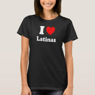 T-shirt Je Coeur Latinas J'aime Latinas Raglan