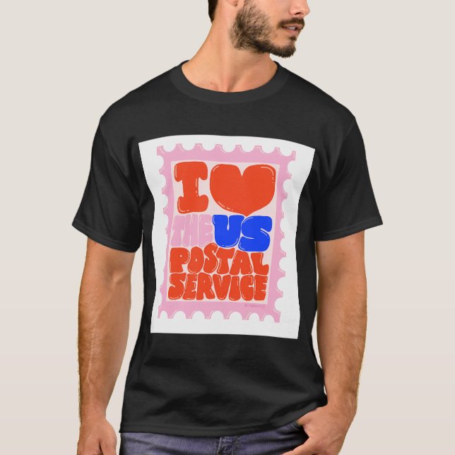 T-shirt Je Coeur Les Usps - La Pêche (Devant)
