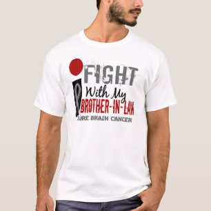 T-shirt Je combats avec mon cancer du cerveau de