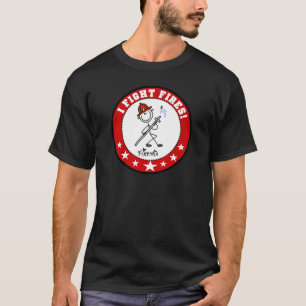 T-shirt Je combats le sapeur-pompier des feux