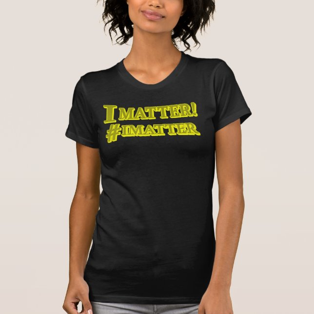 T-shirt "JE COMPTE !" Conception d'expression mignonne. Co (Devant)
