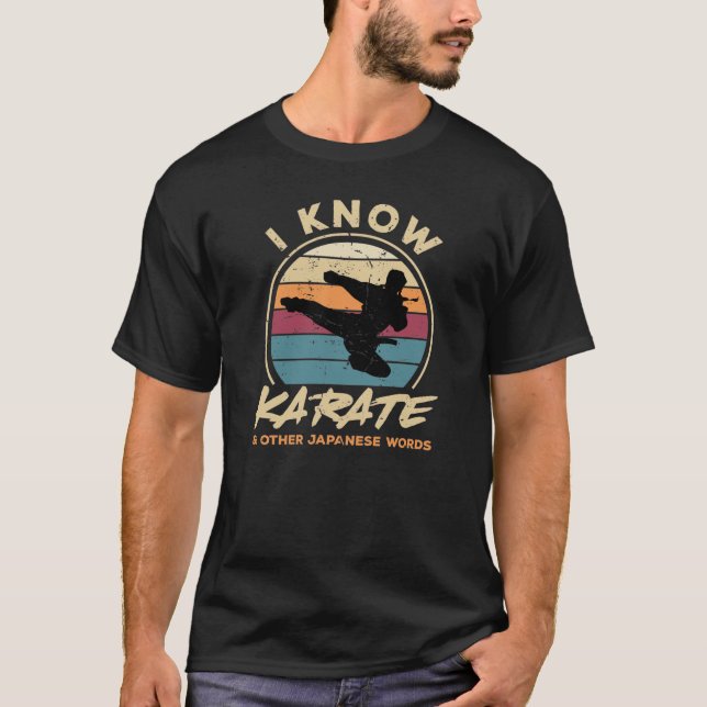 T-shirt Je Connais Karate Et D'Autres Mots Japonais (Devant)