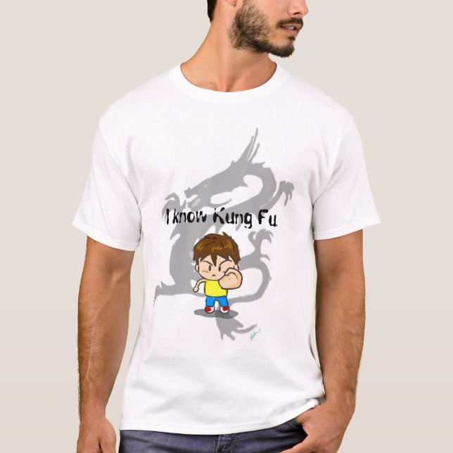T-shirt Je connais Kung Fu (Devant)