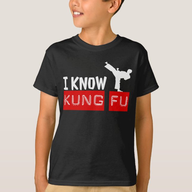 T-shirt Je connais KUNG FU Graphic Tee (Devant)