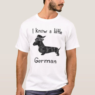 T-shirt Je Connais Une Petite Chemise Dachshund Allemande 