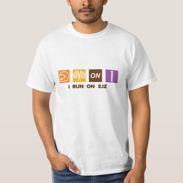 T-shirt Je cours sur 2JZ (Devant)