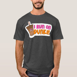 T-shirt Je cours sur Dunkin