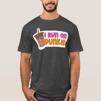 T-shirt Je cours sur Dunkin