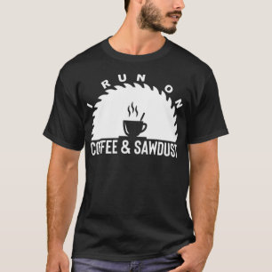 T-shirt Je cours sur le café et a vu la poussière espace t