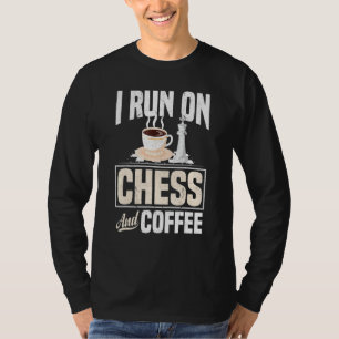T-shirt Je Cours Sur Les Échecs Et Café Checkmate Gambit O