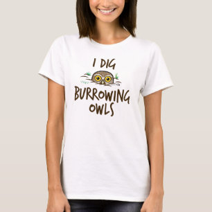 T-shirt Je creuse creuser des hiboux