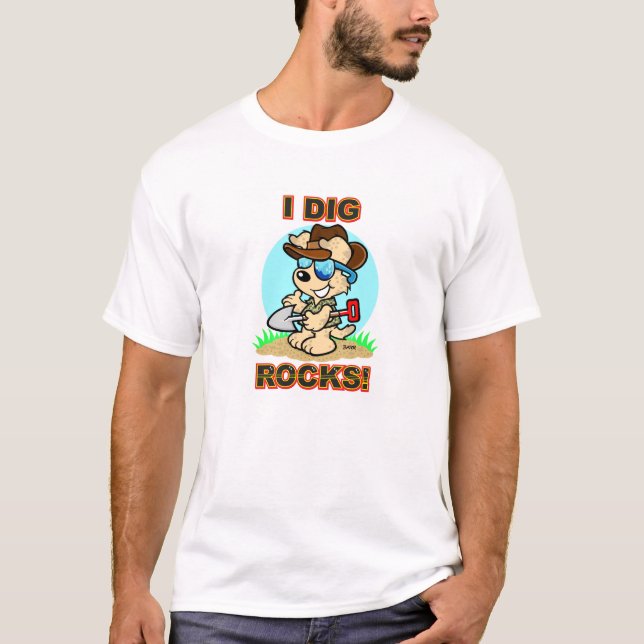 T-shirt Je creuse des roches ! Chemise (Devant)