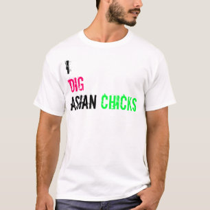 T-shirt Je creuse les poussins asiatiques