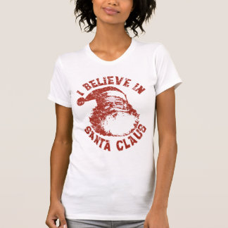 T-shirt Je crois à la chemise du père noël