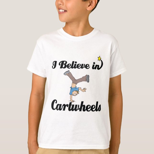 T-shirt je crois aux roulettes (Devant)