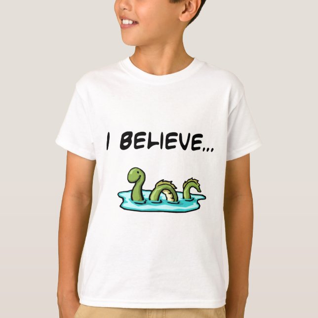 T-shirt Je crois en monstre de Loch Ness (Devant)