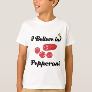 T-shirt je crois en pepperoni