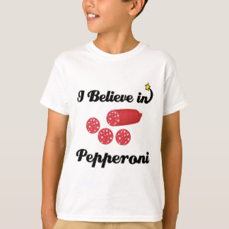 T-shirt je crois en pepperoni