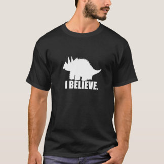 T-shirt Je crois en Triceratops