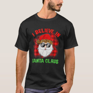 T-shirt Je crois le Père Noël Noël 2021 Leopard Buffa