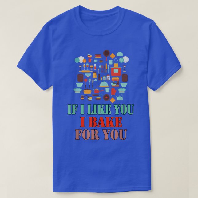 T-shirt Je Cuis Pour Vous J'Aime Que Vous Cuisinez Funky S (Design devant)