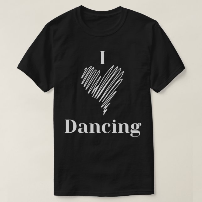 T-shirt Je danse du coeur (Design devant)