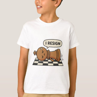 T-Shirt Je démissionne Drôle Joueur d'échecs