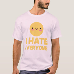 T-shirt Je déteste chacun