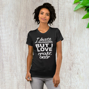 T-shirt Je Déteste Courir Mais J'Aime La Bière Artisanale