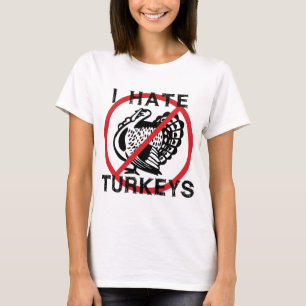 T-shirt Je déteste des dindes
