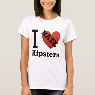 T-shirt Je déteste des hippies