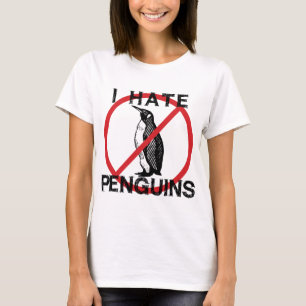 T-shirt Je déteste des pingouins