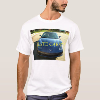 T-shirt Je déteste des voitures