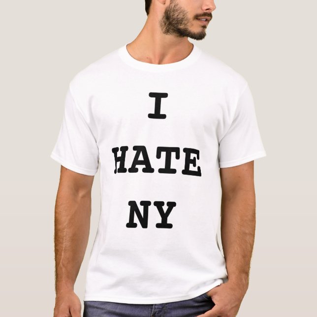 T-shirt Je déteste la chemise de New York (Devant)