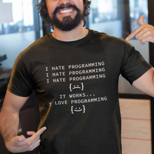 T-shirt Je déteste la programmation