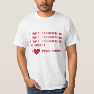 T-SHIRT JE DÉTESTE LA PROGRAMMATION