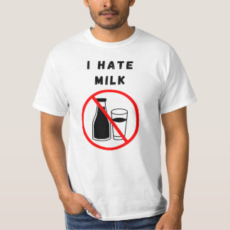 T-shirt Je déteste le lait